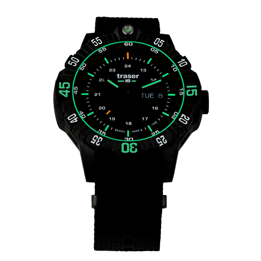 Швейцарские мужские тактические часы TRASER P99 Q Tactical Black 110722