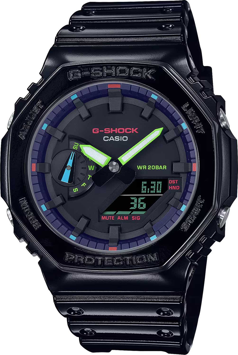 Часы наручные Casio GA-2100RGB-1A GA-2100RGB-1A