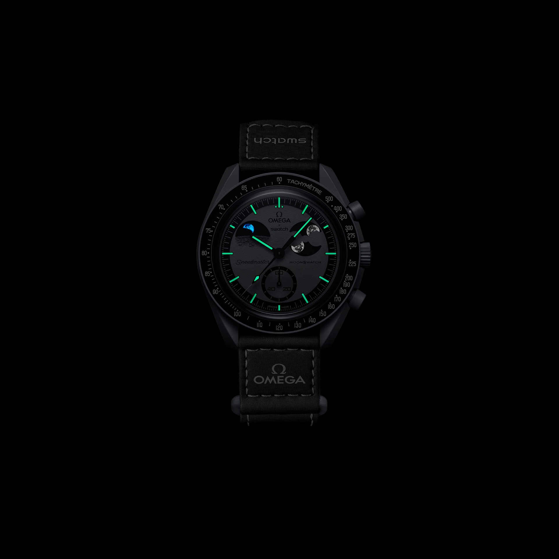 Swatch x Omega Mission to Earthphase SO33M700: Земля глазами Луны