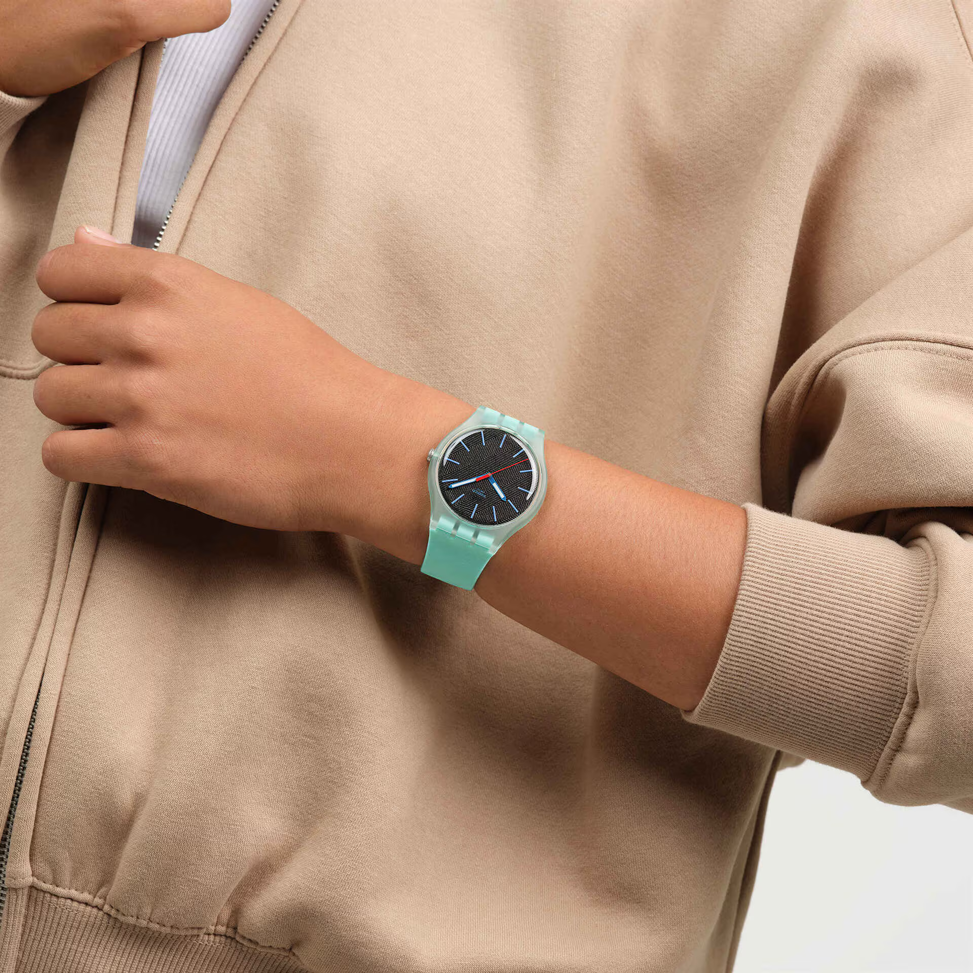 Швейцарские часы SWATCH HINT OF MINT SO29L103