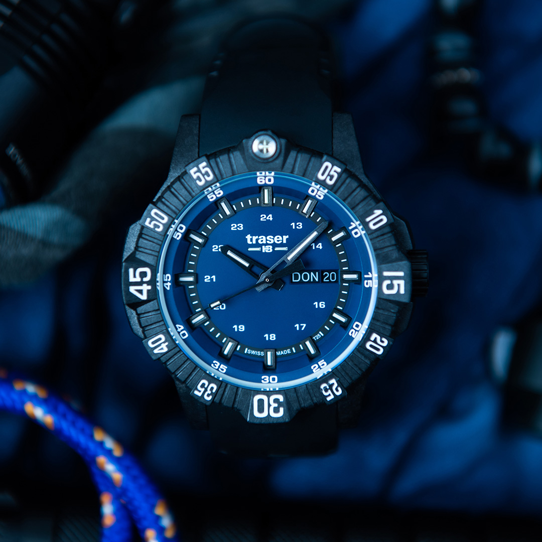 Швейцарские мужские тактические часы TRASER P99 Q Tactical Blue 110725