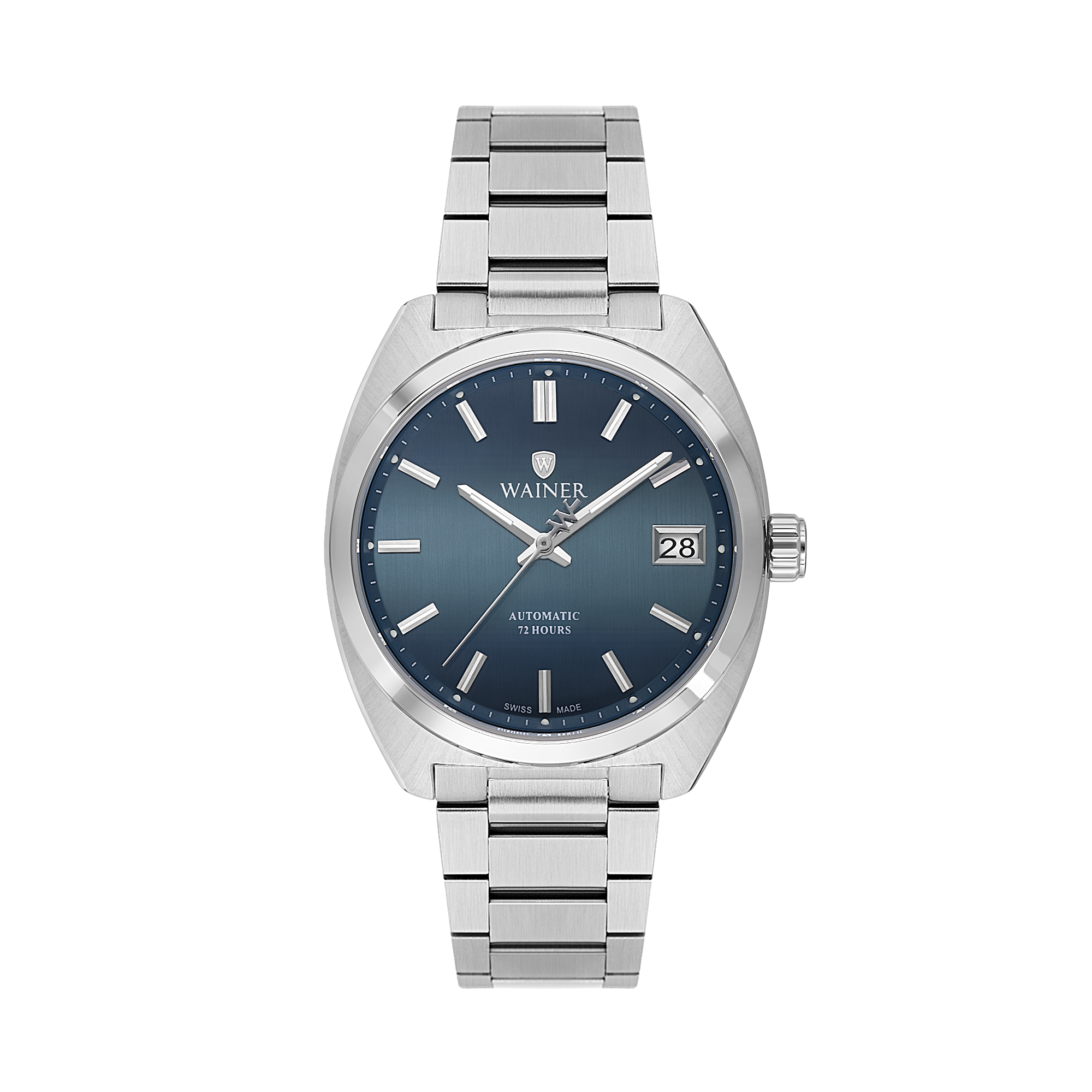 Швейцарские мужские часы WAINER Reborn 39 mm WA.25650-D