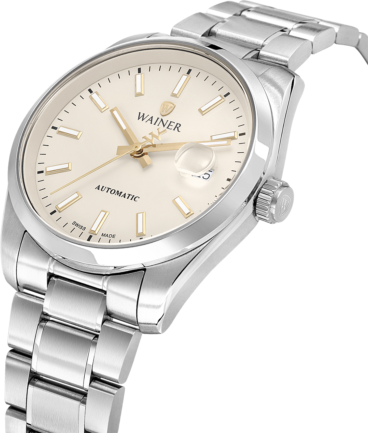 Швейцарские мужские часы WAINER Reborn 39 mm WA.25600-C