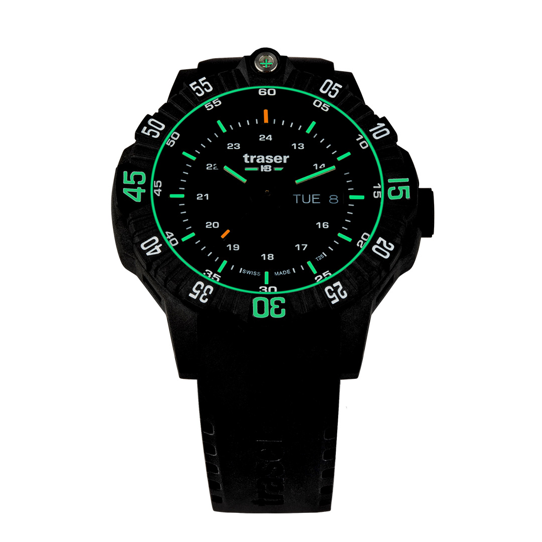 Швейцарские мужские тактические часы TRASER P99 Q Tactical Black 110723