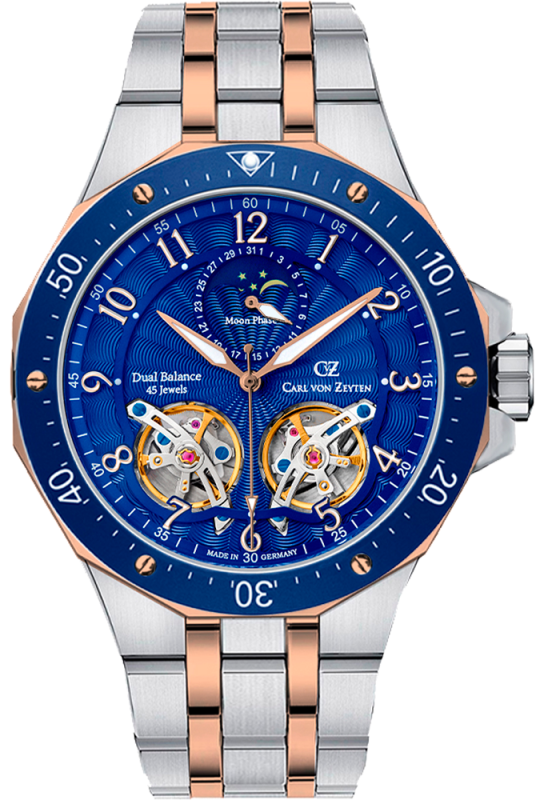 Часы наручные с автоподзаводом  Carl Von Zeyten CVZ 0093RBLM