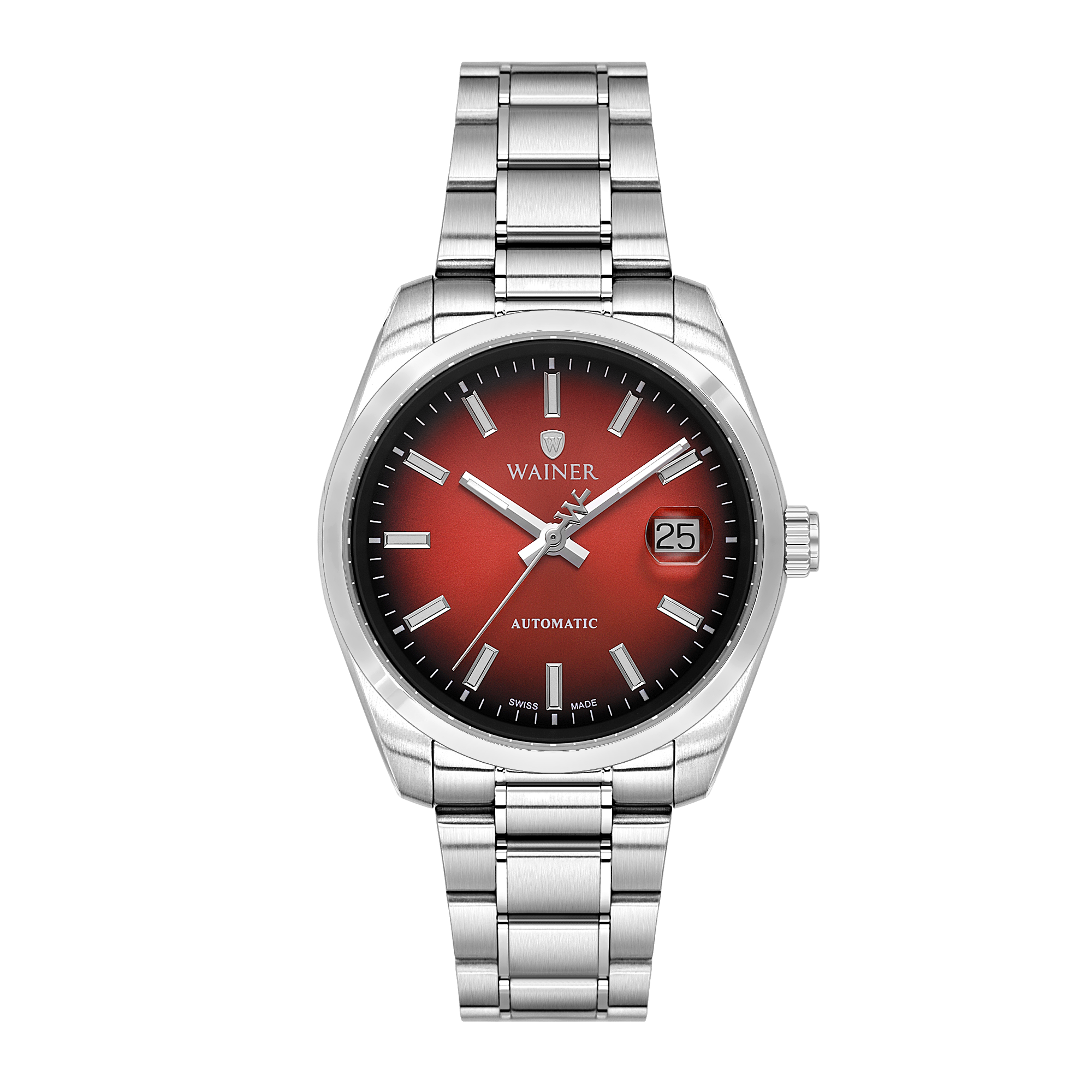 Швейцарские мужские часы WAINER Reborn 39 mm WA.25600-B