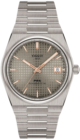 Швейцарские мужские часы с автоподзаводом TISSOT Tissot PRX Titanium T137.807.44.061.00