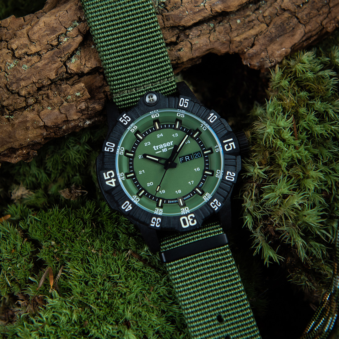 Швейцарские мужские тактические часы TRASER P99 Q Tactical Green 110726