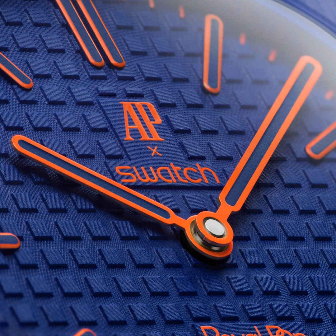 Швейцарские карманные часы Audemars Piguet X Swatch ROYAL POP ORENJI HACHI SSX03L103N