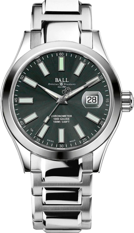 Швейцарские мужские часы c автоподзаводом BALL Engineer Marvelight NM9026C-S6CJ-GY