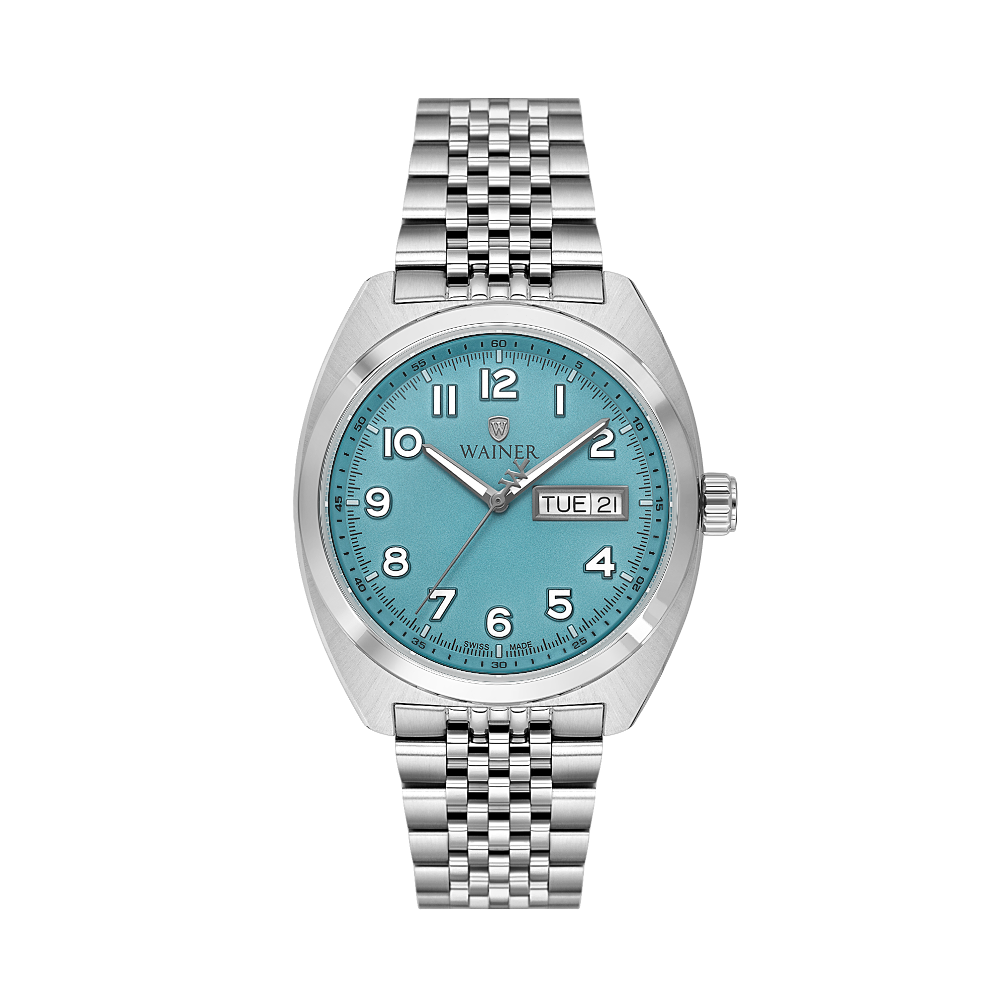 Швейцарские мужские часы WAINER 39 mm WA.24300-E