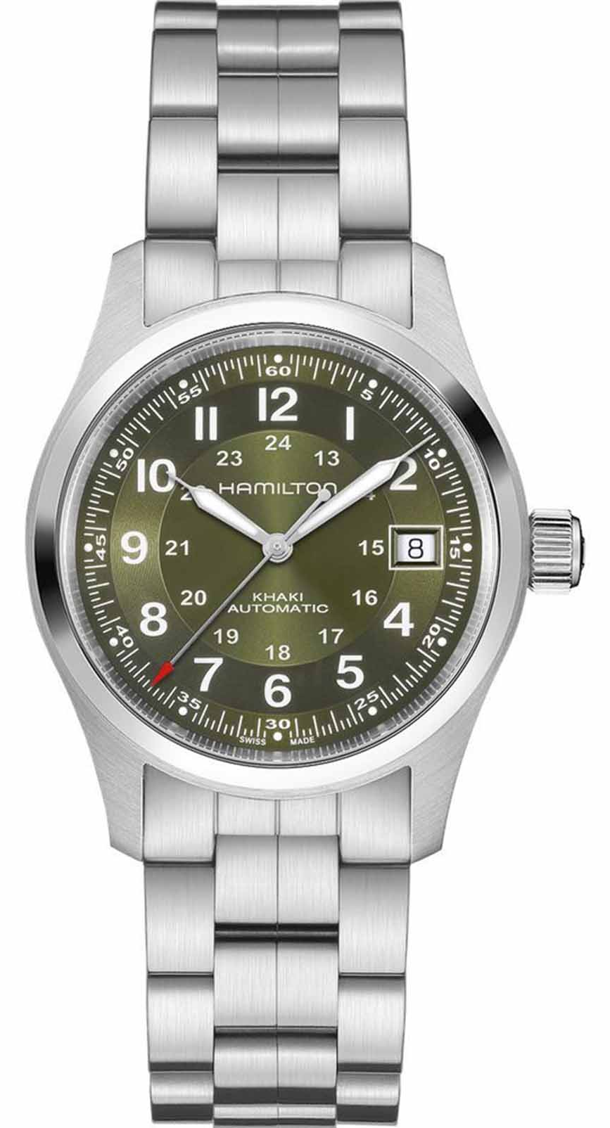 Швейцарские мужские наручные часы с автоподзаводом HAMILTON Khaki Field Automatic H70455160
