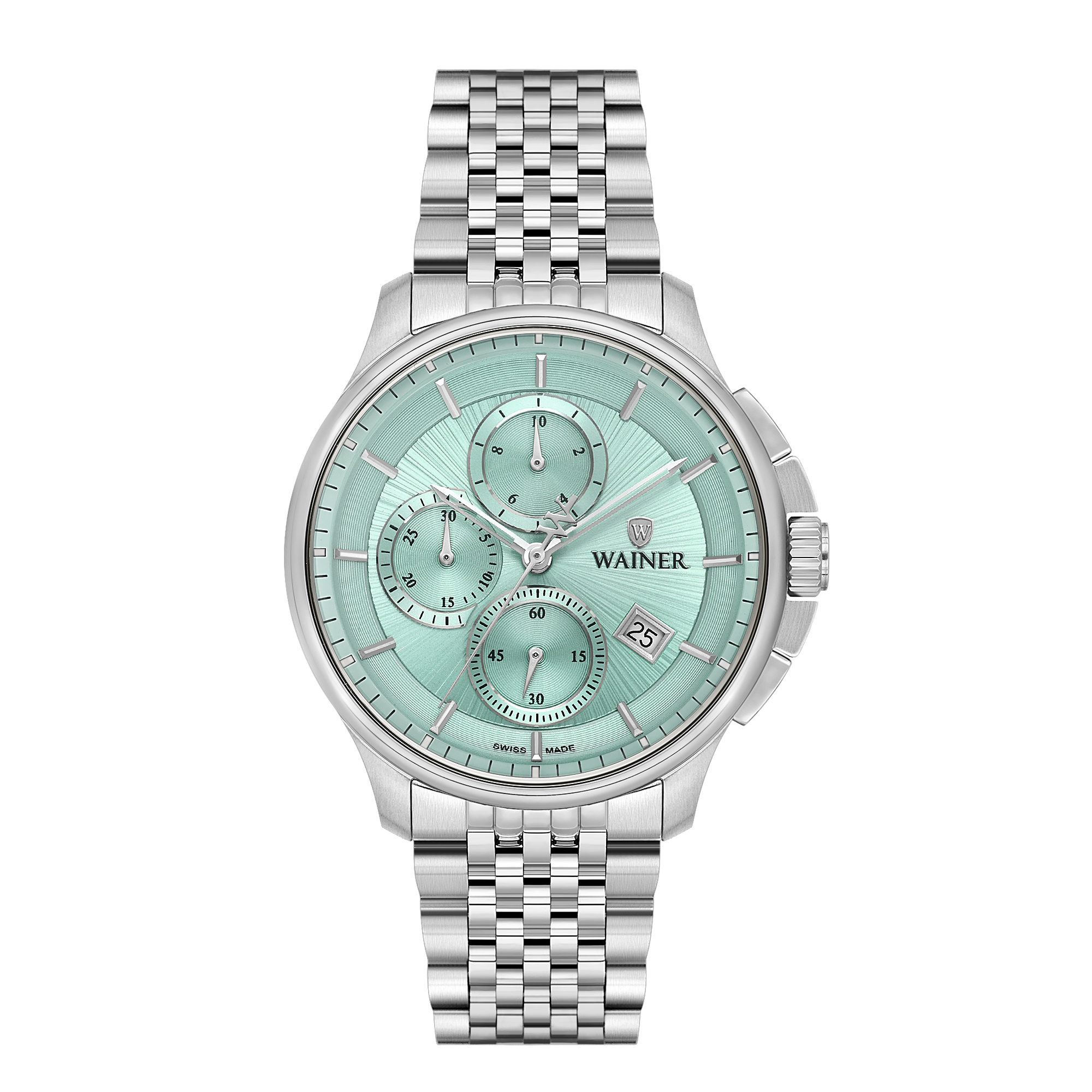 Швейцарские мужские часы WAINER 41 mm WA.19100-E