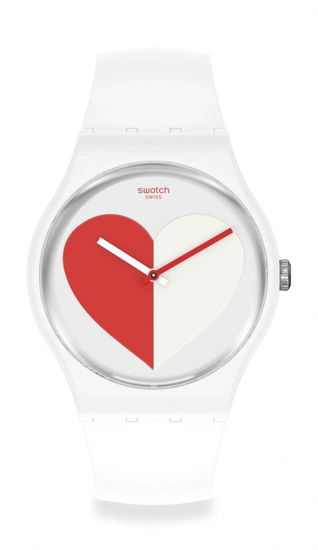 Швейцарские женские часы SWATCH HALF <3 RED SO29Z113