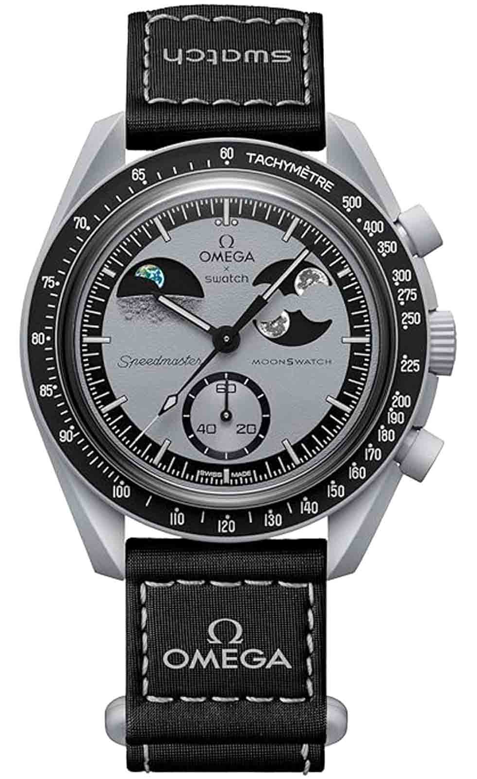 Швейцарские наручные часы Swatch X Omega MOONSWATCH  MISSION TO EARTHPHASE SO33M700