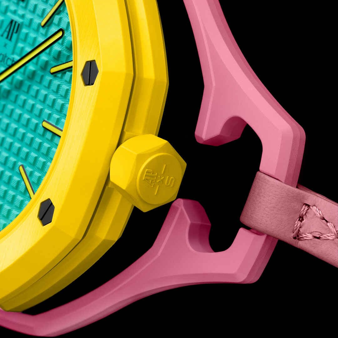 Швейцарские карманные часы Audemars Piguet X Swatch ROYAL POP OTG ROZ SSX03J100N