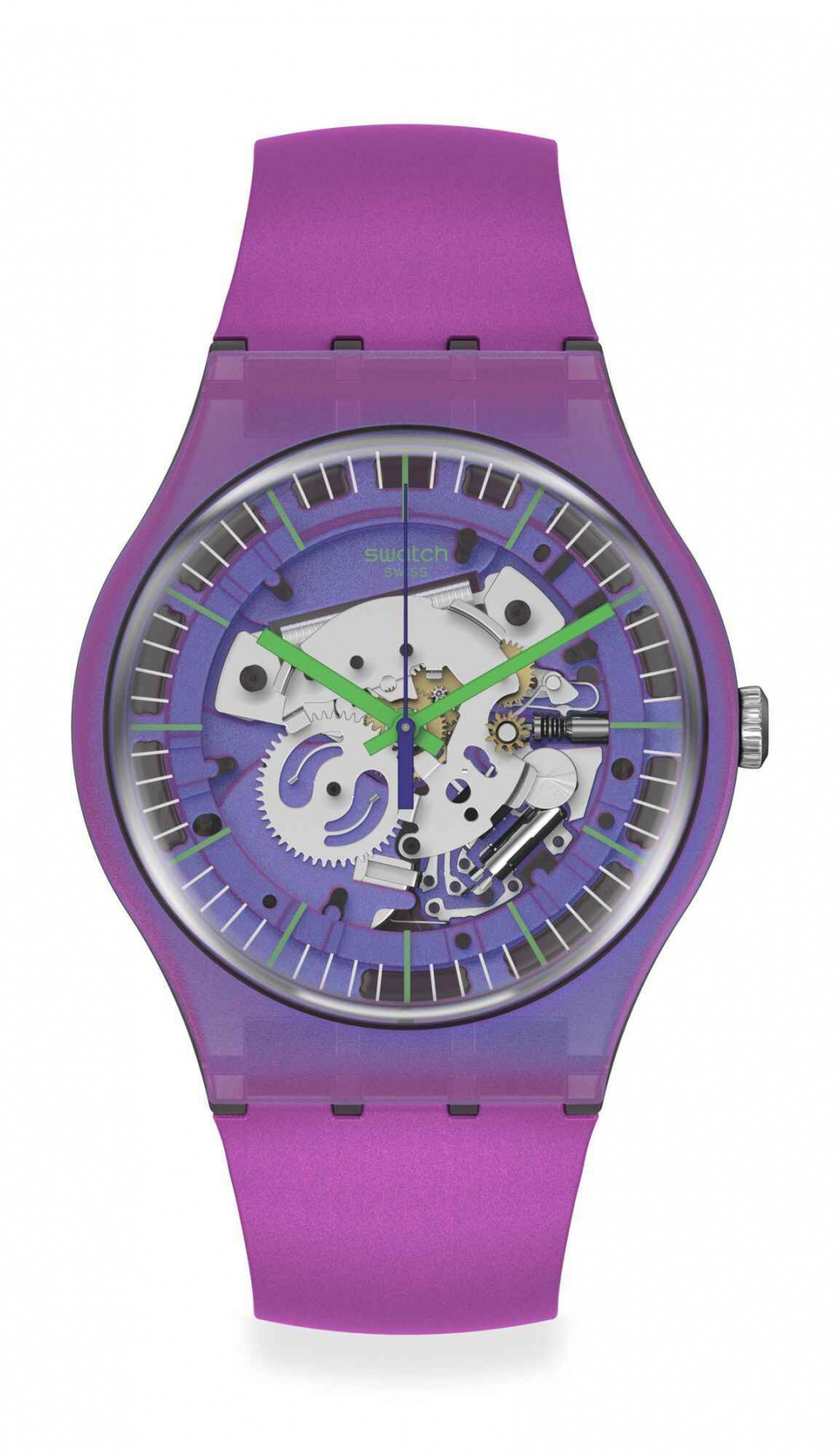 Швейцарские часы SWATCH SHIMMER PURPLE SUOM115