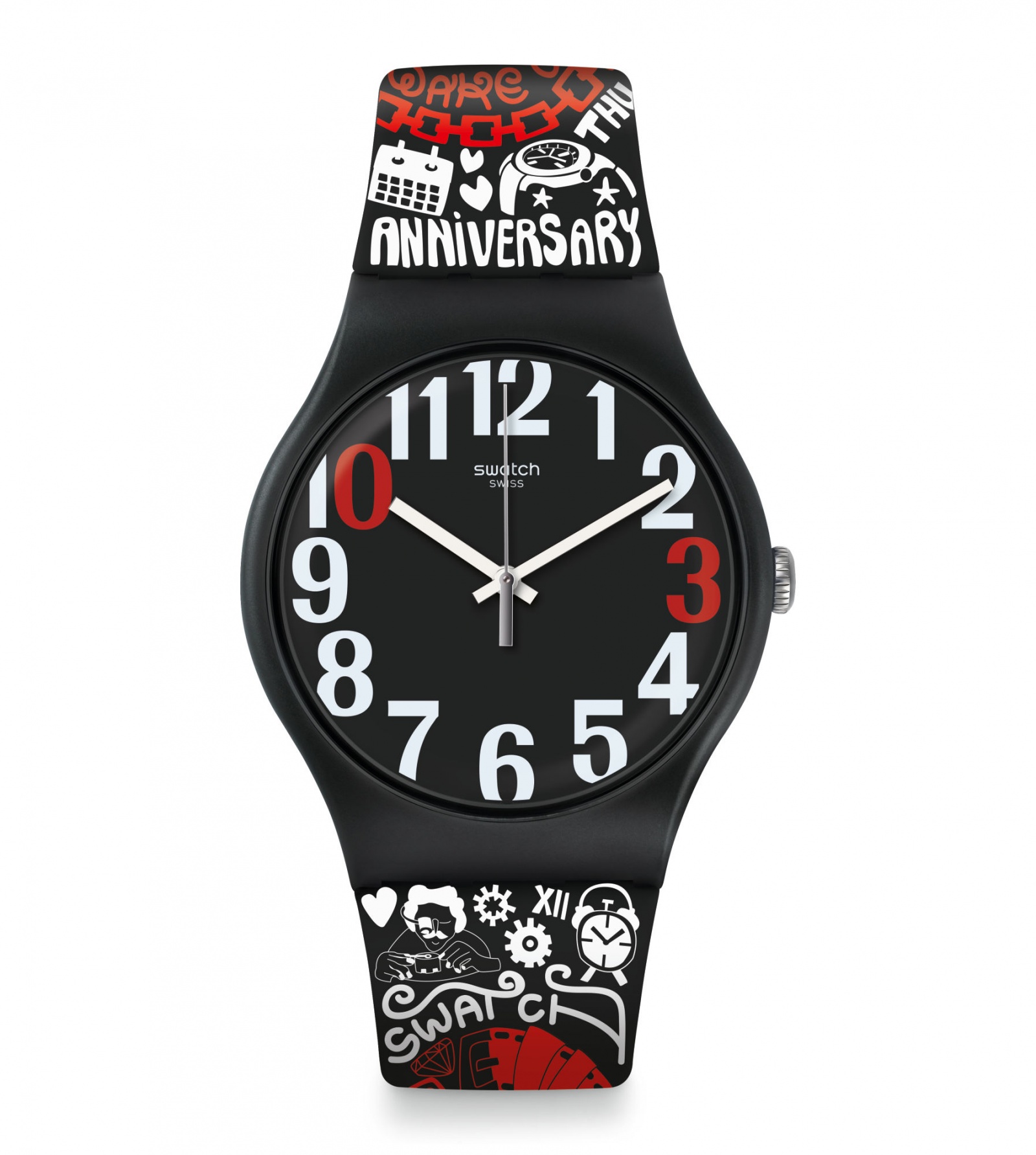 Швейцарские наручные часы SWATCH 30 AND Ticking SUOZ322