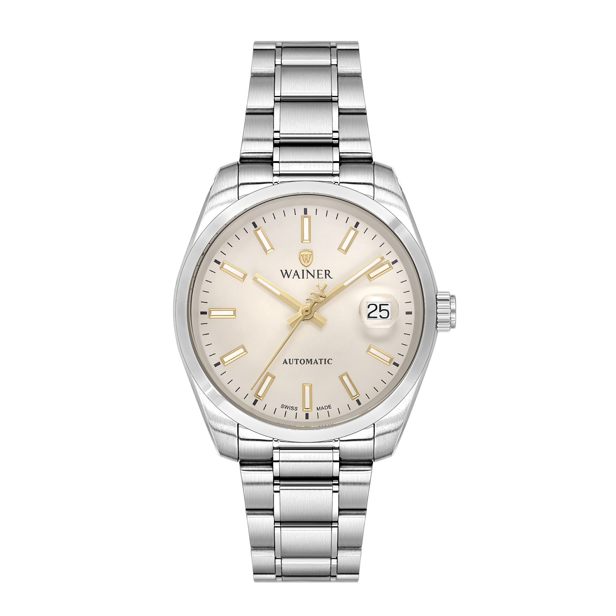 Швейцарские мужские часы WAINER Reborn 39 mm WA.25600-C