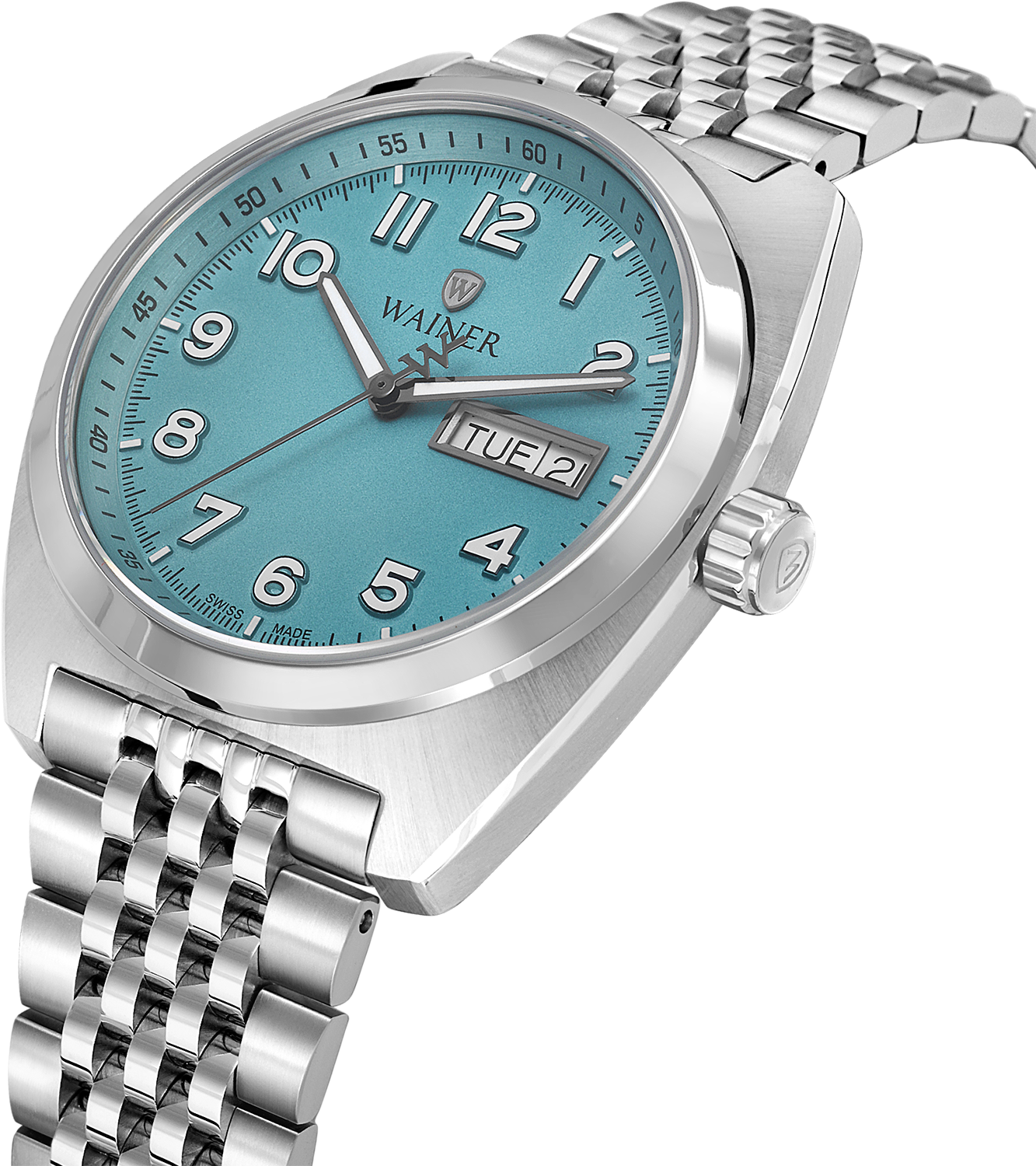 Швейцарские мужские часы WAINER 39 mm WA.24300-E