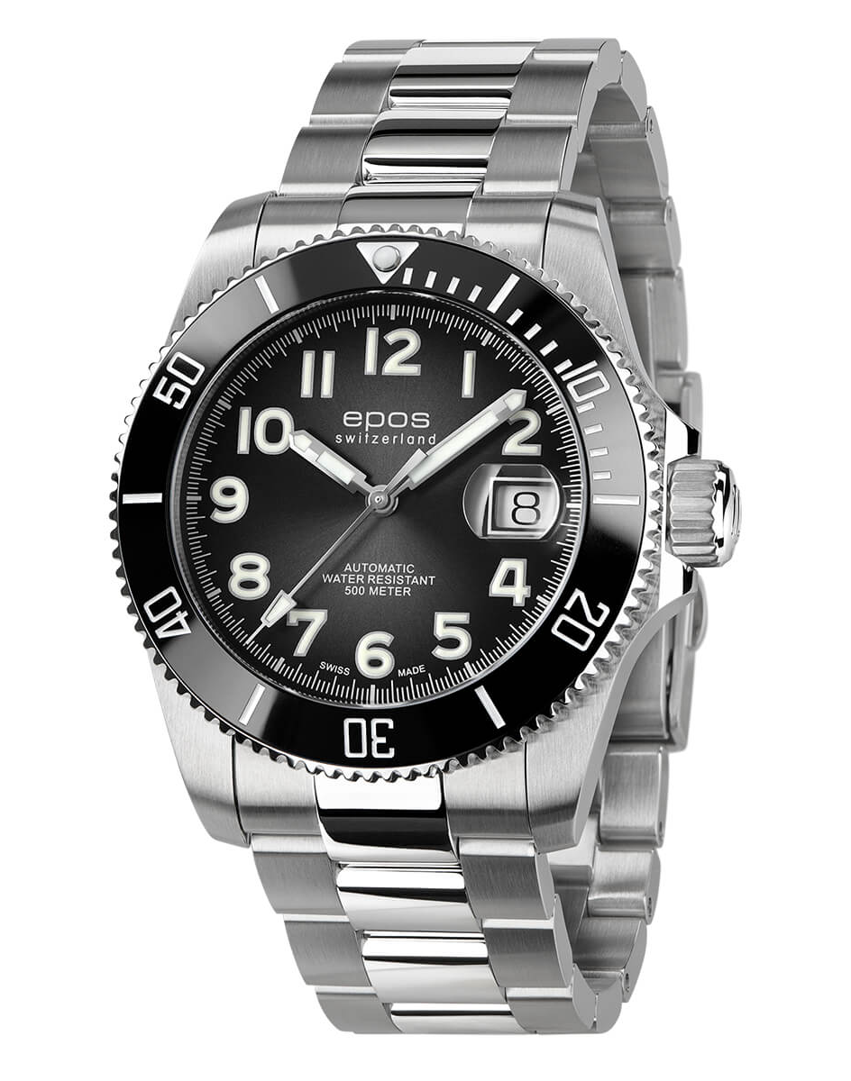 Часы наручные Epos 3504 Diver Titanium 3504.131.80.35.90 3504.131.80.35.90