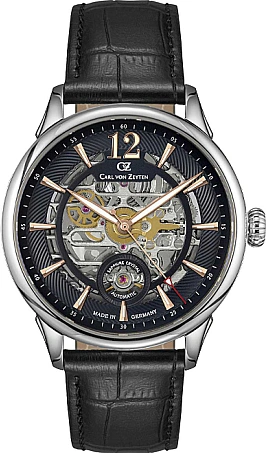 Мужские наручные часы CARL VON ZEYTEN CVZ0080BKRS, 43mm