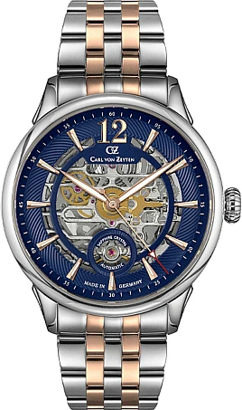 Мужские наручные часы CARL VON ZEYTEN CVZ0080BLRM, 43mm