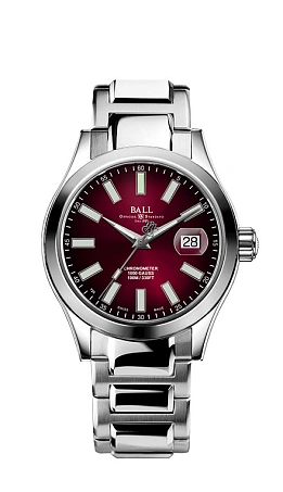 Швейцарские мужские часы с автоподзаводом BALL Marvelight Chronometer NM9026C-S6CJ-RD