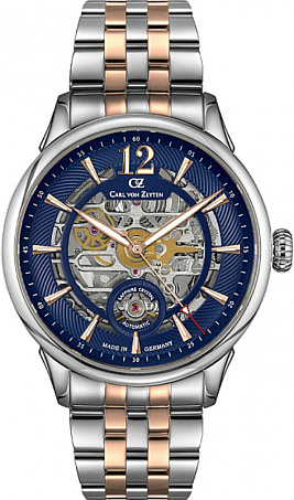 Мужские наручные часы CARL VON ZEYTEN CVZ0080BLRM, 43mm