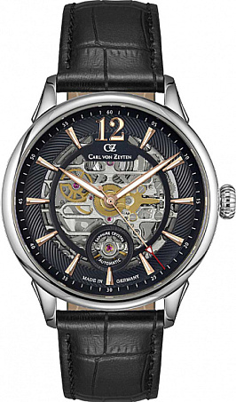Мужские наручные часы CARL VON ZEYTEN CVZ0080BKRS, 43mm