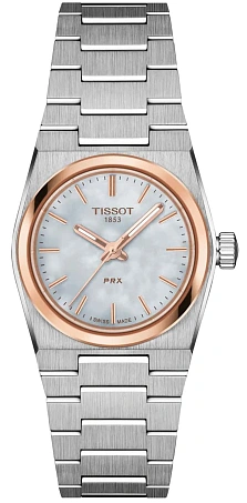 Швейцарские женские наручные часы TISSOT PRX 25mm T137.010.21.111.00