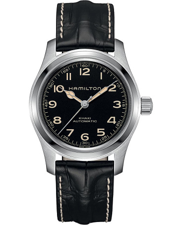 Швейцарские мужские наручные часы с автоподзаводом Hamilton Khaki Field Murph Auto 42mm Bracelet Bundle  H70605732