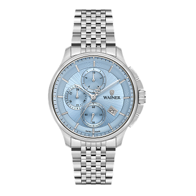 Швейцарские мужские часы WAINER 41 mm WA.19100-F
